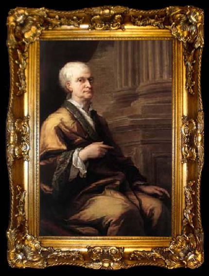 framed  THORNHILL, Sir James Portrait of Sir Isaac Newton, ta009-2
